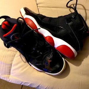6 Rings Black and Red Jordan